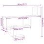 Estante de pared madera de ingeniería blanco 100x15x70 cm de , Estantes y estanterías - Ref: Foro24-853191, Precio: 34,07 €, ...