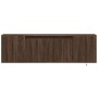 Mueble de TV de pared con luces LED marrón roble 135x31x39,5 cm de , Muebles TV - Ref: Foro24-852389, Precio: 80,50 €, Descue...