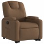 Sillón reclinable elevable de tela marrón de , Sillones - Ref: Foro24-3204372, Precio: 247,26 €, Descuento: %