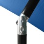 Sombrilla con LED y poste de acero azul azure 2x3 m de vidaXL, Sombrillas - Ref: Foro24-313793, Precio: 67,03 €, Descuento: %