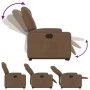 Sillón reclinable elevable de tela marrón de , Sillones - Ref: Foro24-3204372, Precio: 275,40 €, Descuento: %