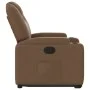 Sillón reclinable elevable de tela marrón de , Sillones - Ref: Foro24-3204372, Precio: 275,40 €, Descuento: %
