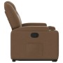 Sillón reclinable elevable de tela marrón de , Sillones - Ref: Foro24-3204372, Precio: 247,26 €, Descuento: %
