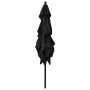 Sombrilla de 3 niveles con poste de aluminio negra 2,5x2,5 m de vidaXL, Sombrillas - Ref: Foro24-313842, Precio: 74,80 €, Des...