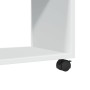 Armario con ruedas madera ingeniería blanco 72x33x42,5 cm de , Mesas auxiliares - Ref: Foro24-853137, Precio: 41,27 €, Descue...