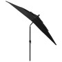 Sombrilla de 3 niveles con poste de aluminio negra 2,5x2,5 m de vidaXL, Sombrillas - Ref: Foro24-313842, Precio: 76,01 €, Des...