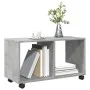 Rollcontainer aus Holzwerkstoff in Betongrau mit Rollen, 72x33x42,5 cm. von , Seitentische - Ref: Foro24-853140, Preis: 39,72...