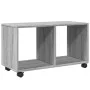 Armario con ruedas madera ingeniería gris Sonoma 72x33x42,5 cm de , Mesas auxiliares - Ref: Foro24-853142, Precio: 39,52 €, D...