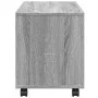 Armario con ruedas madera ingeniería gris Sonoma 72x33x42,5 cm de , Mesas auxiliares - Ref: Foro24-853142, Precio: 39,52 €, D...