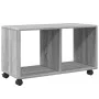 Armario con ruedas madera ingeniería gris Sonoma 72x33x42,5 cm de , Mesas auxiliares - Ref: Foro24-853142, Precio: 39,52 €, D...