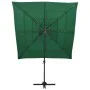 Sombrilla de 4 niveles con poste aluminio verde 250x250 cm de vidaXL, Sombrillas - Ref: Foro24-313821, Precio: 193,08 €, Desc...