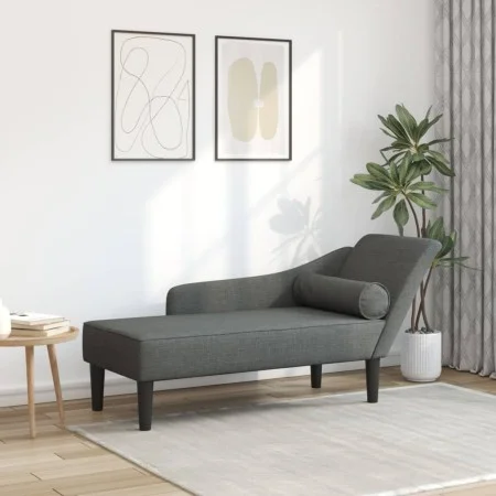 Sofá diván con cojines tela gris oscuro de , Divanes - Ref: Foro24-4007597, Precio: 155,68 €, Descuento: %