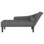 Daybed sofa with dark gray fabric cushions by , Daybeds - Ref: Foro24-4007597, Price: 155,68 €, Discount: %