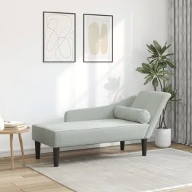 Daybed sofa with light gray velvet cushions by , Daybeds - Ref: Foro24-4007588, Price: 149,70 €, Discount: %