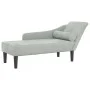 Sofá diván con cojines terciopelo gris claro de , Divanes - Ref: Foro24-4007588, Precio: 149,70 €, Descuento: %