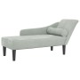 Sofá diván con cojines terciopelo gris claro de , Divanes - Ref: Foro24-4007588, Precio: 151,96 €, Descuento: %