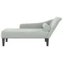 Sofá diván con cojines terciopelo gris claro de , Divanes - Ref: Foro24-4007588, Precio: 149,70 €, Descuento: %
