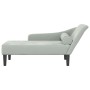 Sofá diván con cojines terciopelo gris claro de , Divanes - Ref: Foro24-4007588, Precio: 151,96 €, Descuento: %