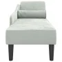 Sofá diván con cojines terciopelo gris claro de , Divanes - Ref: Foro24-4007588, Precio: 149,70 €, Descuento: %