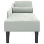 Sofá diván con cojines terciopelo gris claro de , Divanes - Ref: Foro24-4007588, Precio: 151,96 €, Descuento: %