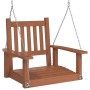Silla columpio jardín con cadenas de metal madera abeto marrón de , Balancines de jardín - Ref: Foro24-4008975, Precio: 104,1...
