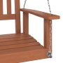 Silla columpio jardín con cadenas de metal madera abeto marrón de , Balancines de jardín - Ref: Foro24-4008975, Precio: 104,1...