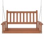 Banco columpio jardín con cadenas de metal madera abeto marrón de , Balancines de jardín - Ref: Foro24-4008977, Precio: 131,9...