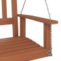 Banco columpio jardín con cadenas de metal madera abeto marrón de , Balancines de jardín - Ref: Foro24-4008977, Precio: 131,9...