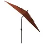 Sombrilla de 3 niveles con poste de aluminio terracota 2,5x2,5m de vidaXL, Sombrillas - Ref: Foro24-313841, Precio: 75,06 €, ...