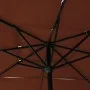 Sombrilla de 3 niveles con poste de aluminio terracota 2,5x2,5m de vidaXL, Sombrillas - Ref: Foro24-313841, Precio: 75,06 €, ...
