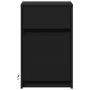 Mesitas de noche con luces LED 2 uds madera ingeniería negra de , Mesitas de noche - Ref: Foro24-852001, Precio: 102,85 €, De...