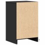 Mesitas de noche con luces LED 2 uds madera ingeniería negra de , Mesitas de noche - Ref: Foro24-852001, Precio: 102,98 €, De...