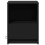 Mesitas de noche con luces LED 2 uds madera ingeniería negra de , Mesitas de noche - Ref: Foro24-852022, Precio: 72,38 €, Des...