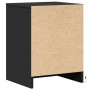 Mesitas de noche con luces LED 2 uds madera ingeniería negra de , Mesitas de noche - Ref: Foro24-852022, Precio: 72,38 €, Des...