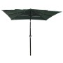 Sombrilla de 3 niveles con poste de aluminio verde 2,5x2,5 m de vidaXL, Sombrillas - Ref: Foro24-313837, Precio: 76,15 €, Des...