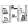 Estantería de pared madera de ingeniería blanco 96x18x60 cm de , Estantes y estanterías - Ref: Foro24-853227, Precio: 43,79 €...