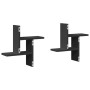 Estantes de pared 2 uds madera ingeniería negro 38x12x38 cm de , Estantes y estanterías - Ref: Foro24-853246, Precio: 22,82 €...