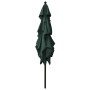 Sombrilla de 3 niveles con poste de aluminio verde 2,5x2,5 m de vidaXL, Sombrillas - Ref: Foro24-313837, Precio: 76,15 €, Des...