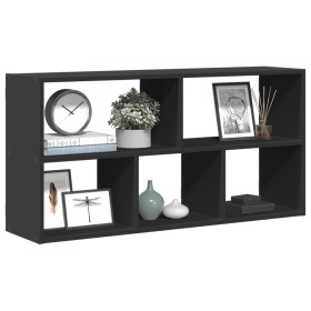 Estantería de pared madera de ingeniería negra 100x25x50 cm de , Estantes y estanterías - Ref: Foro24-853273, Precio: 55,62 €...