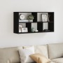 Estantería de pared madera de ingeniería negra 100x25x50 cm de , Estantes y estanterías - Ref: Foro24-853273, Precio: 55,62 €...