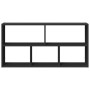Estantería de pared madera de ingeniería negra 100x25x50 cm de , Estantes y estanterías - Ref: Foro24-853273, Precio: 55,62 €...