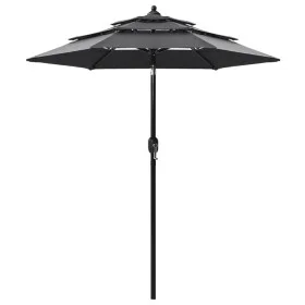 Sombrilla de 3 niveles con poste de aluminio antracita 2 m de vidaXL, Sombrillas - Ref: Foro24-313854, Precio: 47,46 €, Descu...