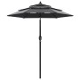 Sombrilla de 3 niveles con poste de aluminio antracita 2 m de vidaXL, Sombrillas - Ref: Foro24-313854, Precio: 48,05 €, Descu...