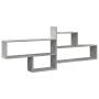 Estante de pared madera ingeniería gris hormigón 167,5x18x68 cm de , Estantes y estanterías - Ref: Foro24-853320, Precio: 51,...