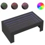 Mesa de centro con Infinity LED negro 90x50x30 cm de , Mesas de centro - Ref: Foro24-847617, Precio: 114,19 €, Descuento: %