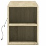 Mueble de TV de pared con luces LED roble Sonoma 135x31x39,5 cm de , Muebles TV - Ref: Foro24-852385, Precio: 81,63 €, Descue...