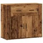 Aparador madera de ingeniería madera envejecida 80x33x70 cm de , Aparadores - Ref: Foro24-857075, Precio: 85,74 €, Descuento: %