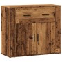 Aparador madera de ingeniería madera envejecida 80x33x70 cm de , Aparadores - Ref: Foro24-857075, Precio: 87,74 €, Descuento: %