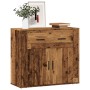 Aparador madera de ingeniería madera envejecida 80x33x70 cm de , Aparadores - Ref: Foro24-857075, Precio: 87,74 €, Descuento: %