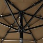Sombrilla de 3 niveles con poste de aluminio gris taupé 2 m de vidaXL, Sombrillas - Ref: Foro24-313855, Precio: 67,46 €, Desc...